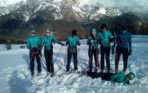1ère séance skis 